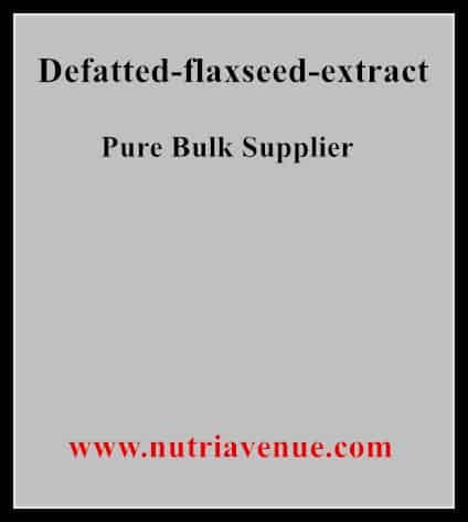 Defatted Flaxseed Extract