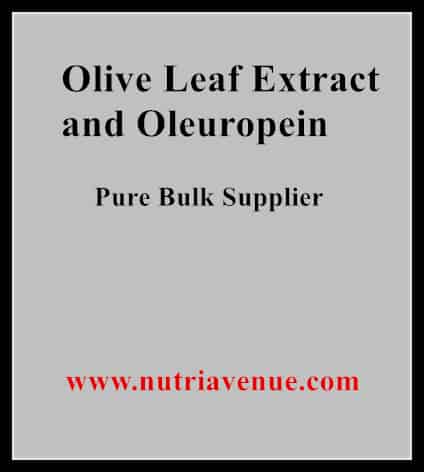 Olive Leaf extract and Oleuropein