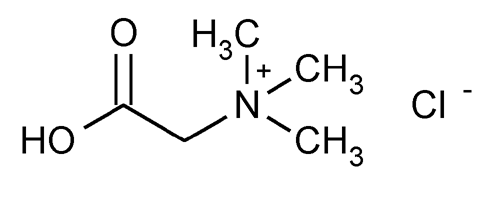 Betaine hydrochloride structural formula