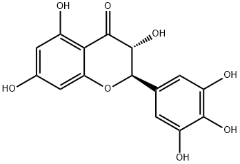 Dihydromyricetin molecular structural formula