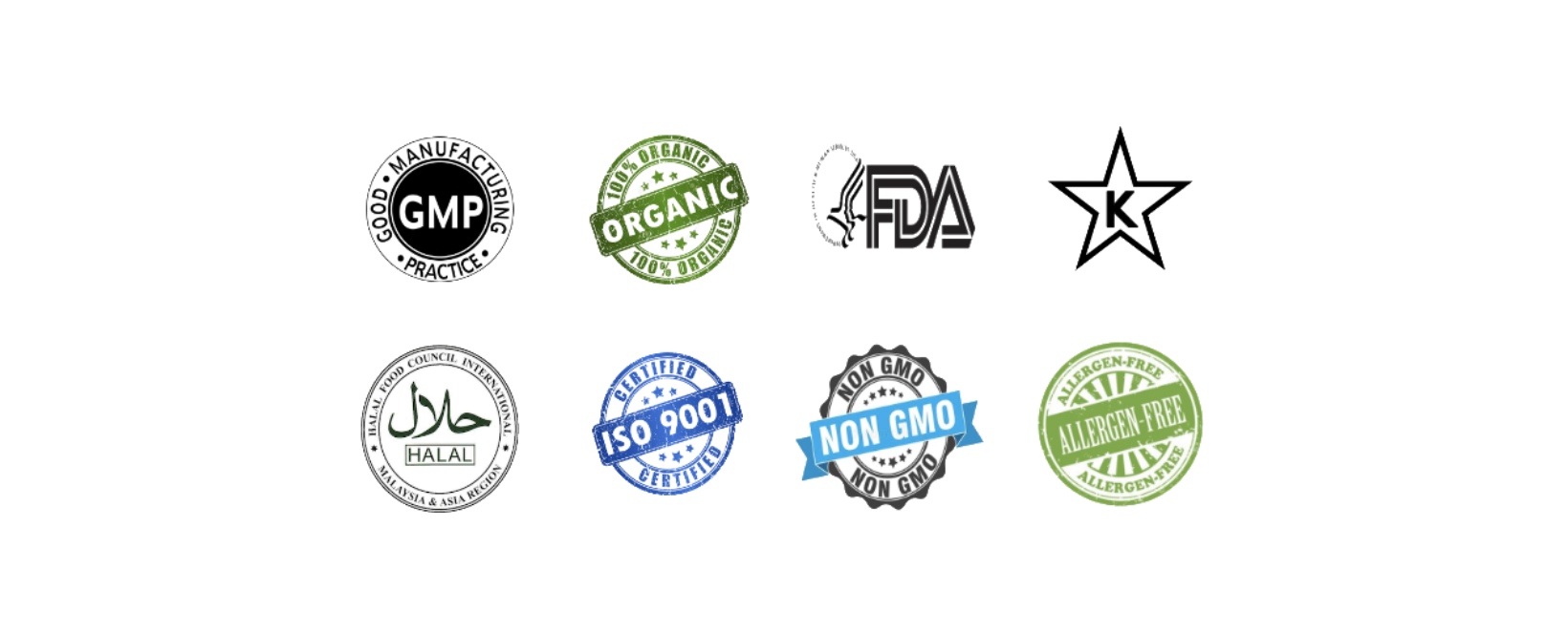 certifications for ingredients