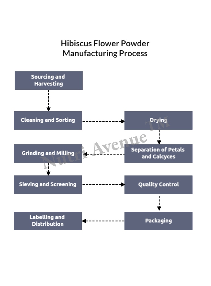 hibiscus flower powder manufacturing process
