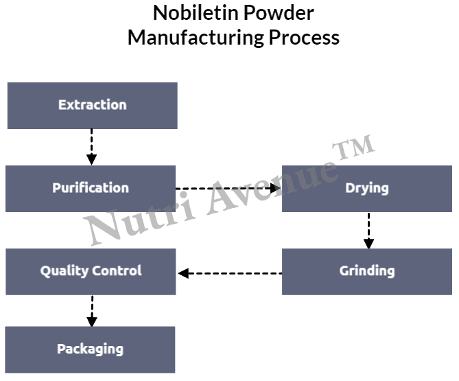Nobiletin powder manufacturing process