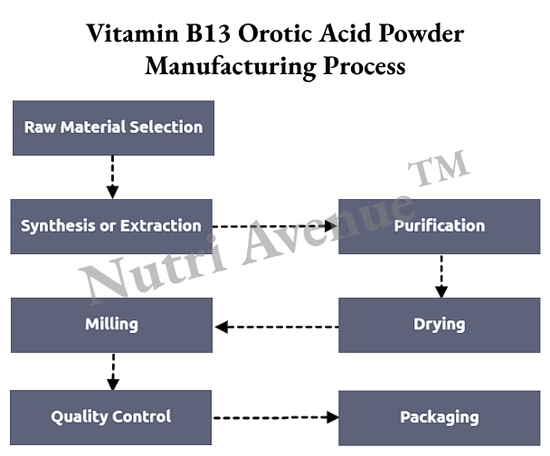 VB13 Orotic Acid Powder Manufacturing process