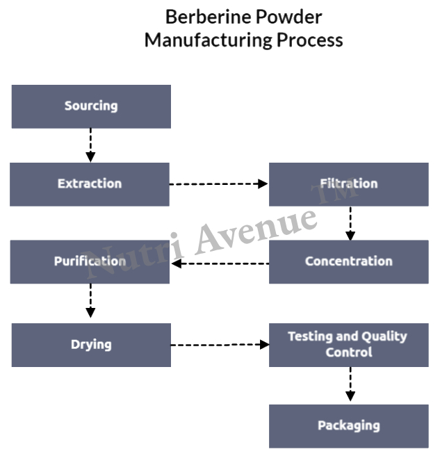 berberine powder manfacturing process