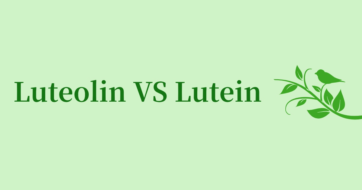 Luteolin VS Lutein