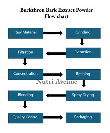 Buckthron Bark Extract Powder Flow Chart